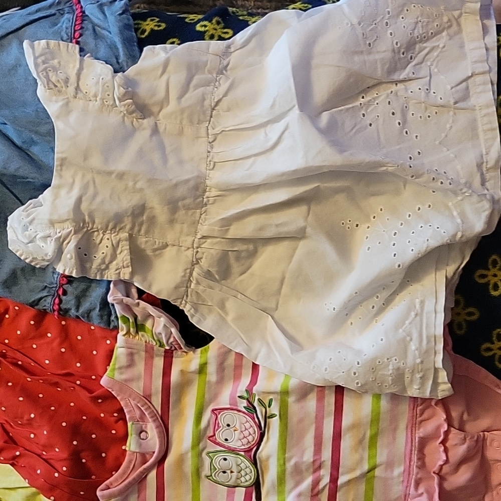 7 piece Girl's lot of clothing size 9 months